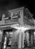 Sloans Ice Cream Shop On Clematis Black and White Vertical Sloans Ice Cream Shop On Clematis black and white