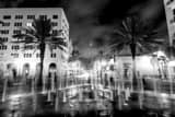 Triangle Fountain Clematis Street West Palm Beach Black and White Horizontal Triangle Fountain Clematis Street West Palm Beach black and white