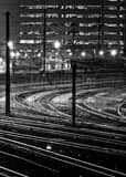 Amtrak Tracks 30th Street Station Black and White Vertical Amtrak Tracks 30th Street Station black and white