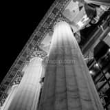 Art Museum Pillar Black and White Square Art Museum Pillar black and white