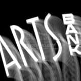 Arts Bank Sign Black and White Square Arts Bank Sign black and white
