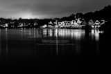 Boathouse Row Black and White Horizontal Boathouse Row black and white