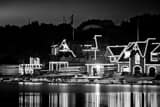 Boathouse Row Black and White Horizontal Boathouse Row black and white