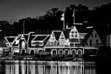 Boathouse Row Malta Row Club Black and White Horizontal Boathouse Row Malta Row Club black and white