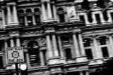 Dont Block Box Sign City Hall Black and White Horizontal Dont Block Box Sign City Hall black and white