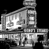 Genos Steaks Black and White Square Genos Steaks black and white