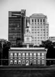 Independence Hall Penn Mutual Building Black and White Vertical Independence Hall Penn Mutual Building black and white