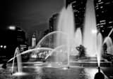 Logan Square Fountain Black and White Horizontal Logan Square Fountain black and white