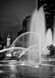 Logan Square Fountain Black and White Vertical Logan Square Fountain black and white