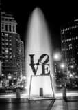 Love Sculpture Black and White Vertical Love Sculpture black and white