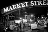 Market Street Sign Black and White Horizontal Market Street Sign black and white