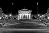 Philadelphia Art Museum Steps Black and White Horizontal Philadelphia Art Museum Steps black and white
