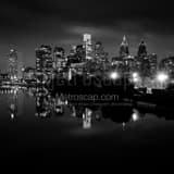 Philadelphia Pa Skyline South Street Black and White Square Philadelphia Pa Skyline South Street black and white