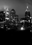 Philly Skyline Out Of Focus Black and White Vertical Philly Skyline Out Of Focus black and white