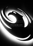Phoenix Logo Light Black and White Vertical Phoenix Logo Light black and white