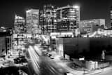 Phoenix Skyline Jefferson Avenue Black and White Horizontal Phoenix Skyline Jefferson Avenue black and white