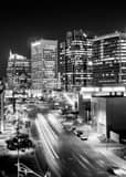 Phoenix Skyline Jefferson Avenue Black and White Vertical Phoenix Skyline Jefferson Avenue black and white
