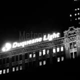 Duquense Light Sign Black and White Square Duquense Light Sign black and white