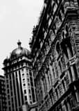 Granite Building Black and White Vertical Granite Building black and white
