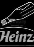 Heinz Ketchup Neon Sign Black and White Vertical Heinz Ketchup Neon Sign black and white