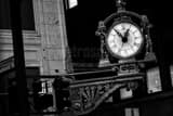 Kauffmans Clock Black and White Horizontal Kauffmans Clock black and white