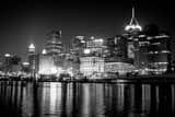 Pittsburgh Skyline From Northshore Black and White Horizontal Pittsburgh Skyline From Northshore black and white