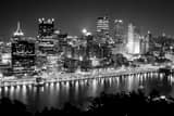 Pittsburgh Skyline Grandview Ave Mt Washington Black and White Horizontal Pittsburgh Skyline Grandview Ave Mt Washington black and white