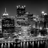 Ppg Building Pittsburgh Skyline Black and White Square Ppg Building Pittsburgh Skyline black and white
