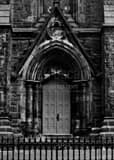 Red Door Trinity Cathedral Black and White Vertical Red Door Trinity Cathedral black and white
