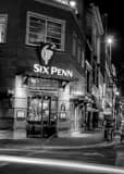 Six Penn Black and White Vertical Six Penn black and white