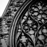 Stained Glass Window First Presbyterian Church Black and White Square Stained Glass Window First Presbyterian Church black and white