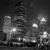 Us Steel Building From The Igloo Black and White Square Us Steel Building From The Igloo black and white