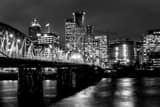 Hawthorne Street Bridge Black and White Horizontal Hawthorne Street Bridge black and white