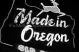 Made In Oregon Sign Black and White Horizontal Made In Oregon Sign black and white