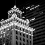Portland Clock Tower Black and White Square Portland Clock Tower black and white