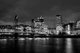 Portland Skyline Eastbank Esplande Black and White Horizontal Portland Skyline Eastbank Esplande black and white