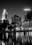 Providence Ri Skyline Gardner Jackson Park Black and White Vertical Providence Ri Skyline Gardner Jackson Park black and white