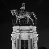 General Robert E Lee Monument Black and White Square General Robert E Lee Monument black and white