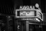 Havanna 59 Sign Black and White Horizontal Havanna 59 Sign black and white