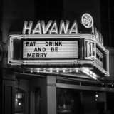 Havanna 59 Sign Black and White Square Havanna 59 Sign black and white