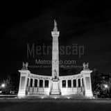 Jefferson Davis Memorial Monument Drive Black and White Square Jefferson Davis Memorial Monument Drive black and white