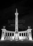 Jefferson Davis Memorial Monument Drive Black and White Vertical Jefferson Davis Memorial Monument Drive black and white