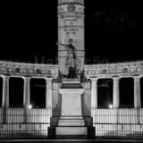 Jefferson Davis Monument Black and White Square Jefferson Davis Monument black and white