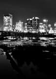 Richmond Va City Skyline Black and White Vertical Richmond Va City Skyline black and white