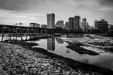 Richmond Va Skyline Afternoon Black and White Horizontal Richmond Va Skyline Afternoon black and white