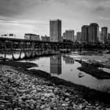 Richmond Va Skyline Afternoon Black and White Square Richmond Va Skyline Afternoon black and white