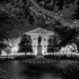 Stonewall Jackson Statue On Virginia Statehouse Grounds Black and White Square Stonewall Jackson Statue On Virginia Statehouse Grounds black and white