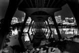 Under The Manchester Bridge Black and White Horizontal Under The Manchester Bridge black and white