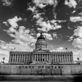 Utah State Capitol Building Black and White Square Utah State Capitol Building black and white