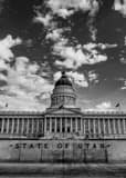 Utah State Capitol Building Black and White Vertical Utah State Capitol Building black and white